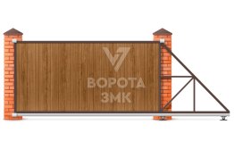 Раздвижные ворота с электроприводом 3000×2000 ЗМК-7512