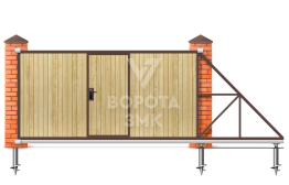 Откатные ворота механические 5 метров 5000×1900 ЗМК-7940