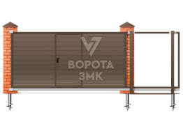 Откатные ворота 2200×2500 в гараж ЗМК-7345