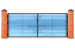 Дачные распашные ворота 2750×2000 ЗМК-5104